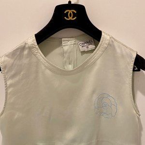 Chanel Silk Blouse Shirt Top - Sleeveless
